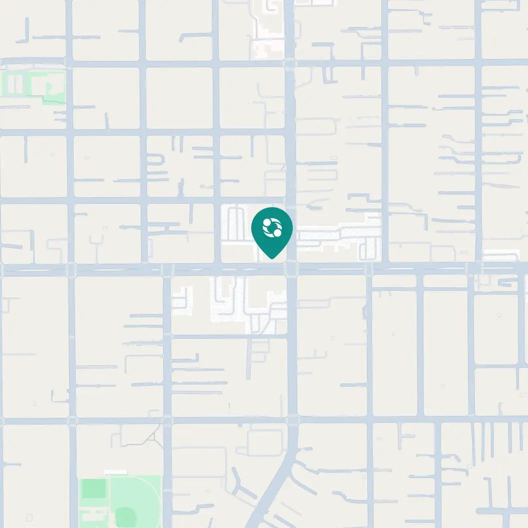 顯示 Clever Care Monterey Park 社區中心位置的地圖